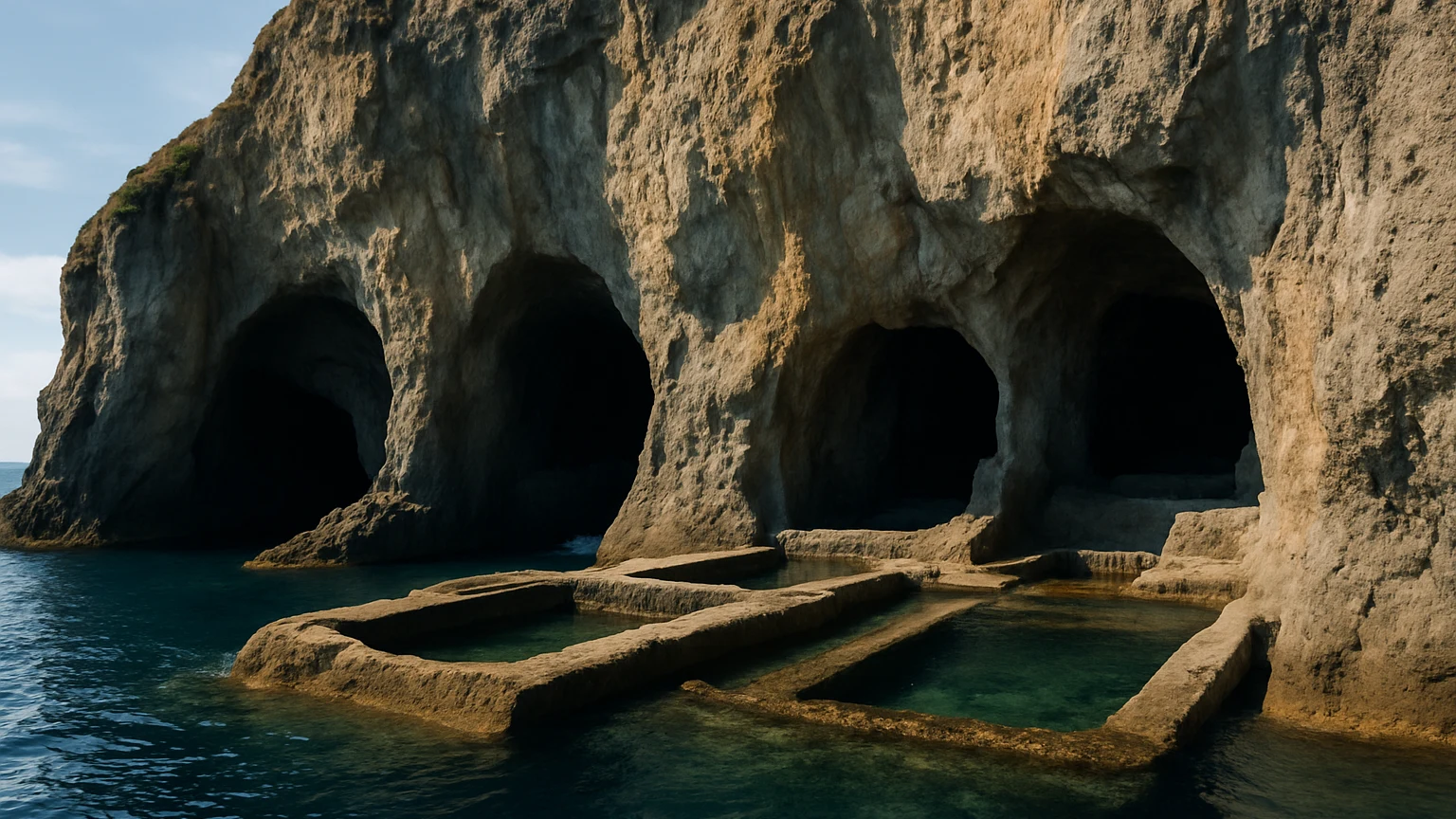 Ponza, le Grotte di Pilato erano “murenai” romani: vasche e canali scavati a sud-est del porto