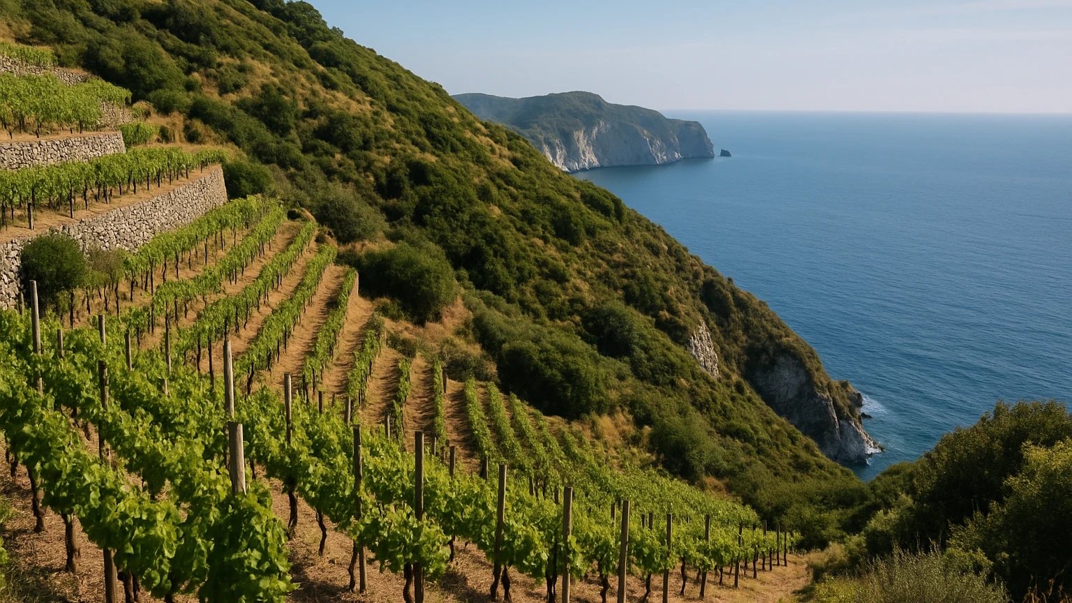 Ponza oltre il mare: i vigneti di Punta Fieno e la storia della Biancolella